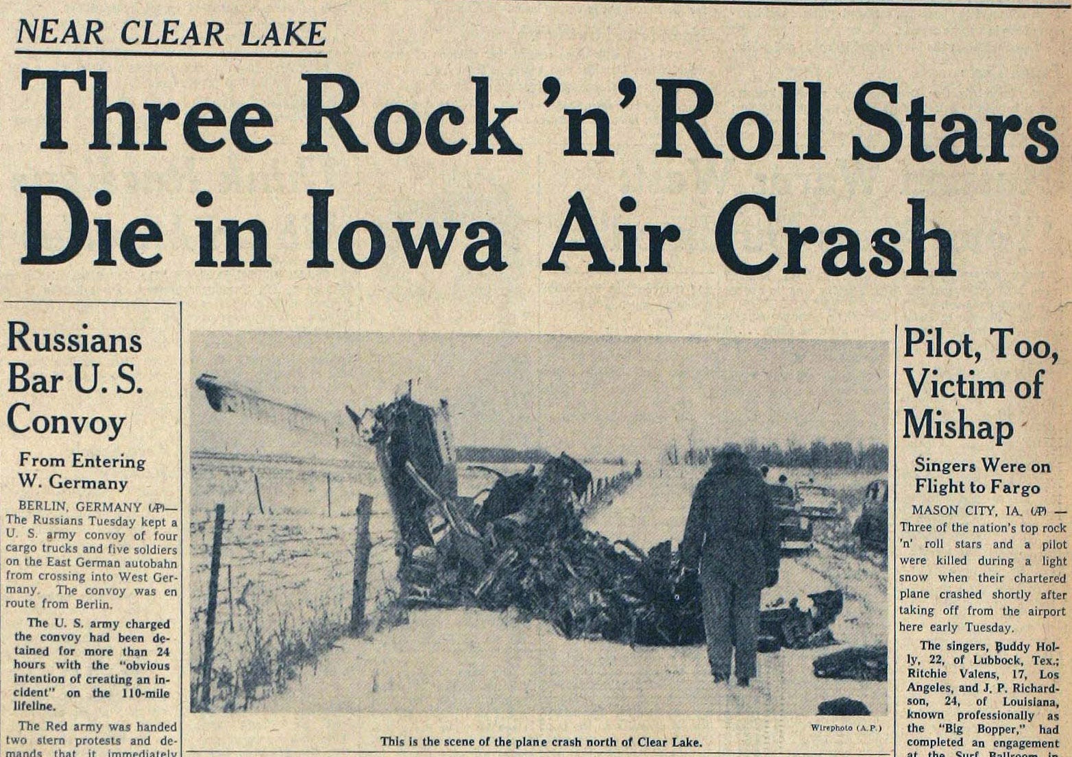 Buddy Holly Ritchie Valens Plane Crash